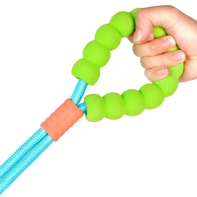 3 Ways To Use Dopamine Color Dog Leash Hand Hold Shoulder Cross Waist Soft Pet Traction Rope For Dogs Outdoor Walking Training