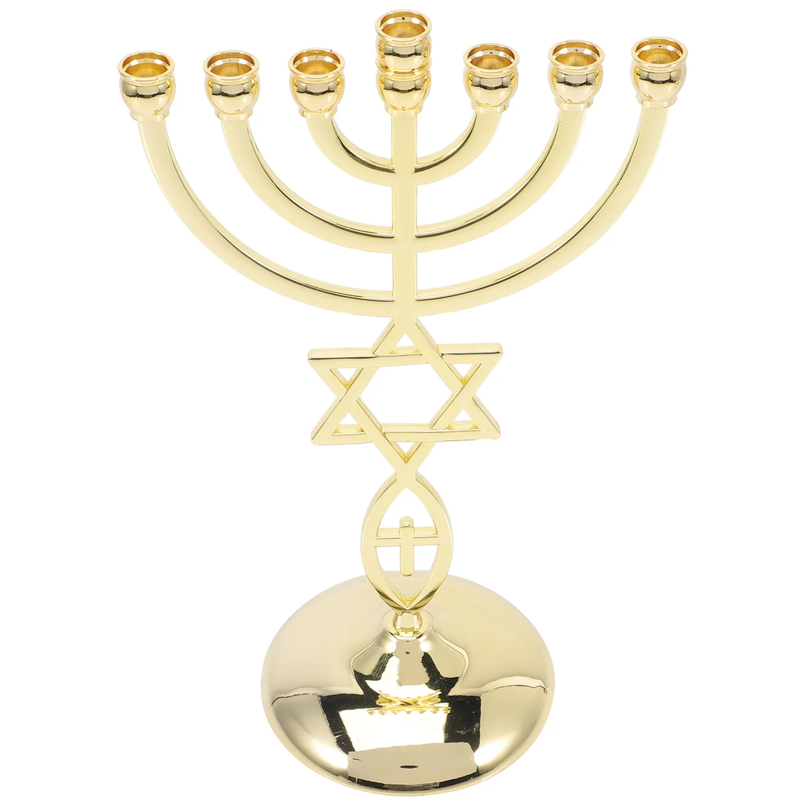 Candelabra Stand 7-Headed Chalice Wedding Favours Metal Holder Hanukkah Stands Candles