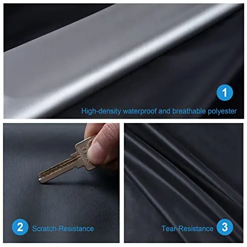 Reflective Car Cover High-quality Outdoor Heat Reduction UV Protection Cover Waterproof Elastic Hem Suitable For Hatchback