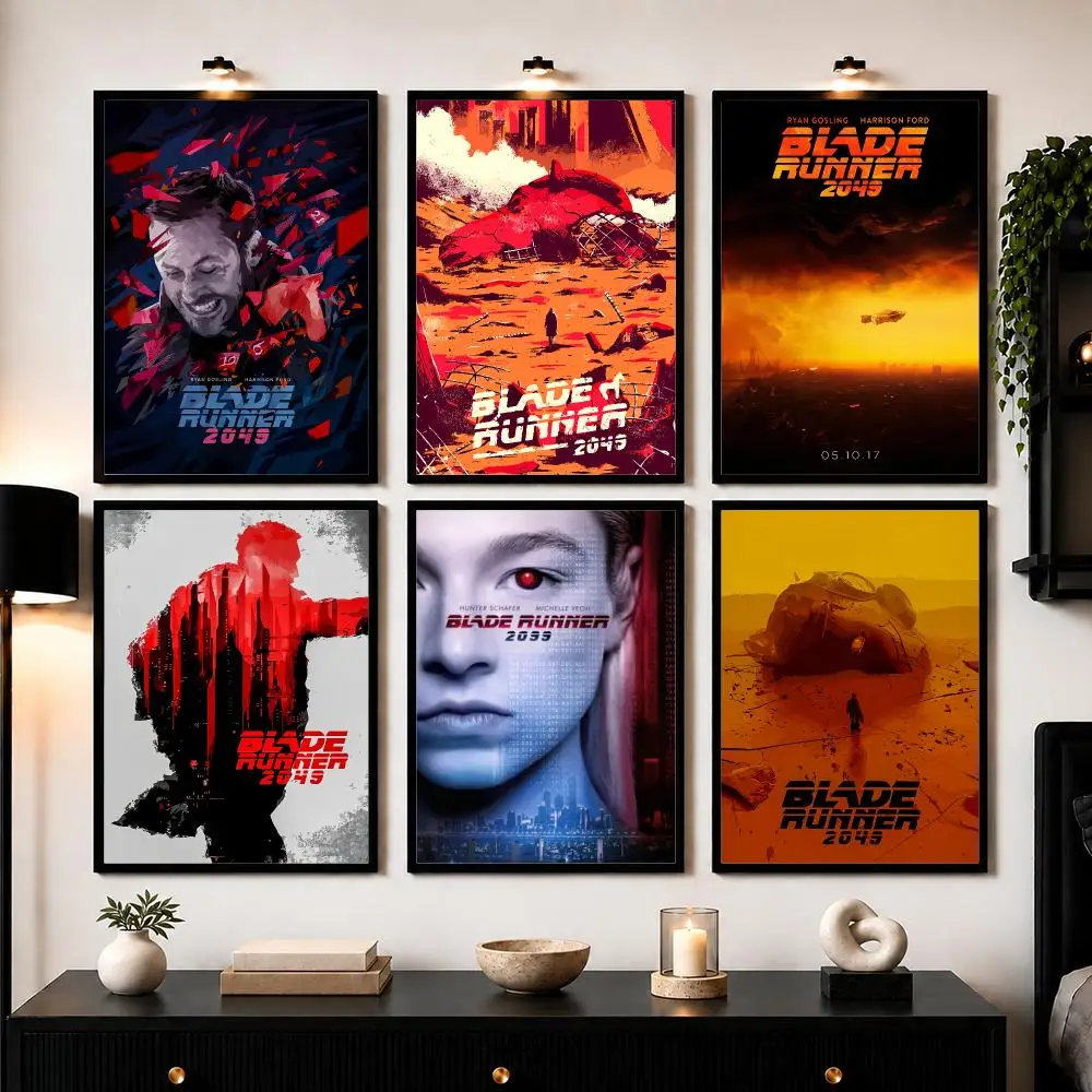 Blade Runner 2049 Sci-fi Poster Wall Art Sticker For Living Room Bedroom Bar Home Decor Mural Painting Decoration