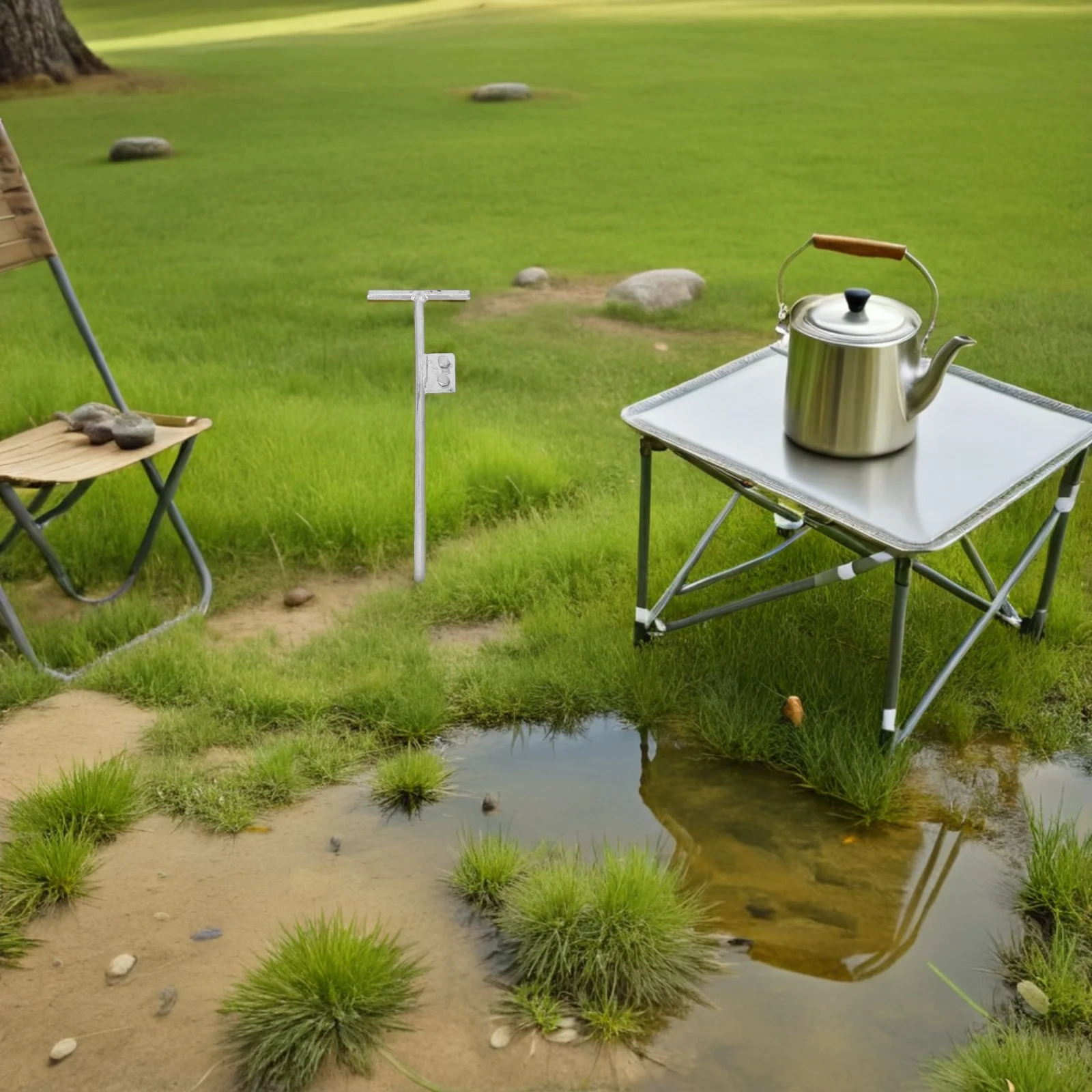 Tongkat Pembumian Besi Berbentuk T Galvanis Untuk Perlindungan Listrik Rumah Tongkat Pembumian Portabel Untuk Antena Luar Ruangan