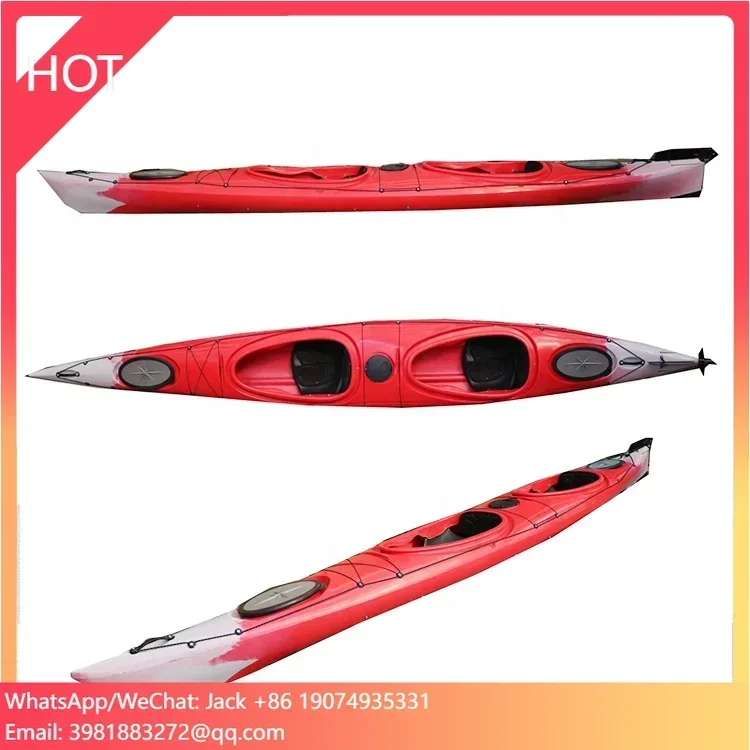 

Vicking Professional 17 FT 2 Person Sea Ocean Fishing Kayak Leisure Touring Kayak For Water Sports