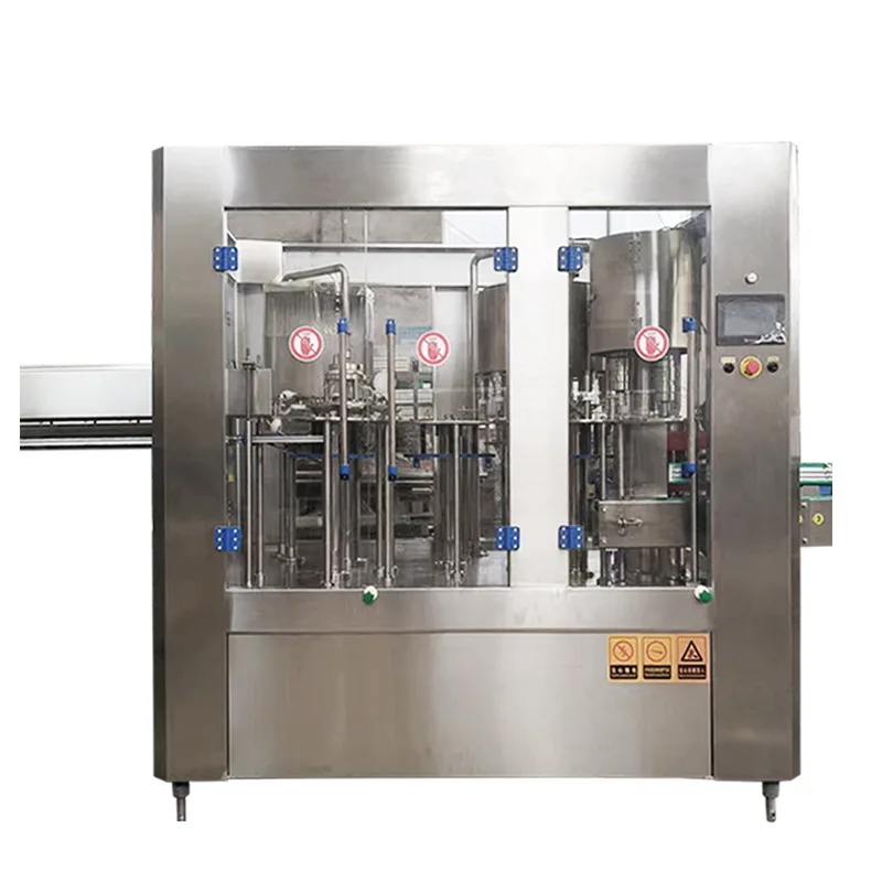 3-In-1 dynamic wine filling line, automatic flushing and filling screw cap 3-in-1 wine and beverage filling machine