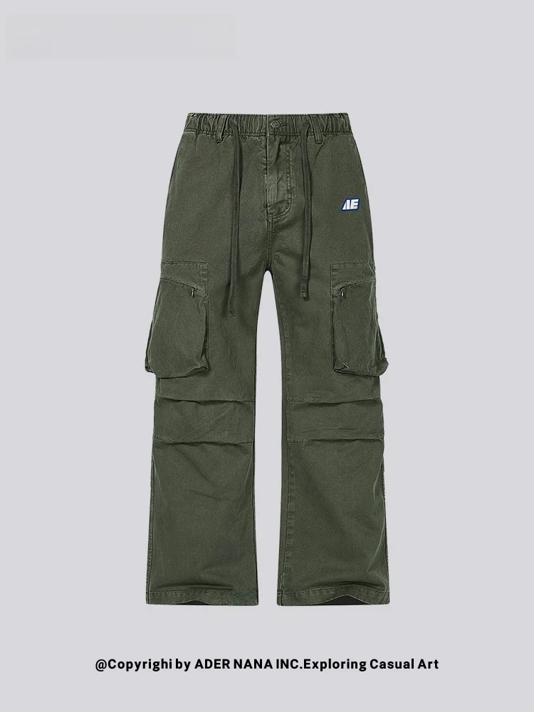 

NANA American Workwear Sle Loose Straight Leg Casual Pants Men's Multi-ket Military een Color Autumn Winter Cotton