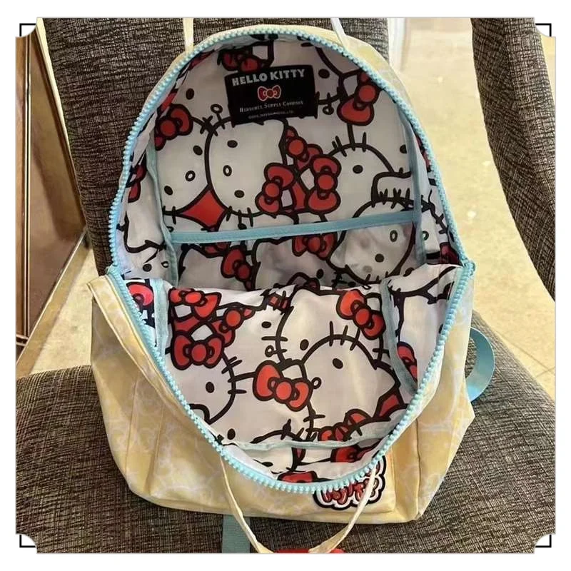 Sanrio HelloKitty Backpack Girl Heart Exquisite Cute Lightweight Carrying Essential Backpack for College Students' Travel Travel