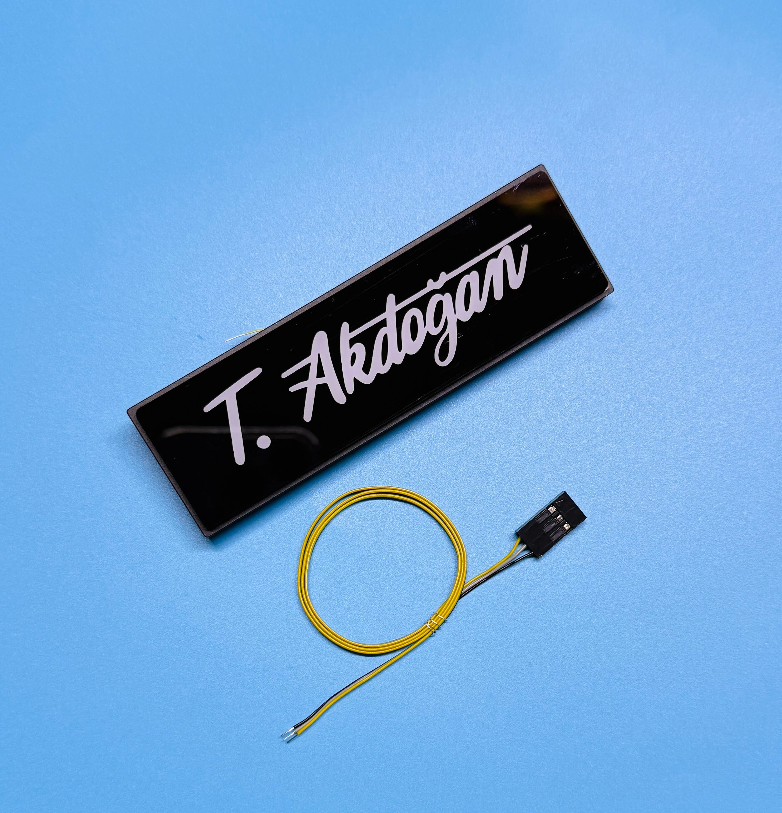 Tanwan für 1/14 Tamiya Truck mit Hochdach, LED-beleuchteter, individuell gestalteter Werbe-Multi-Kompatibilitäts-Logo-Leuchtkasten – Detail 8