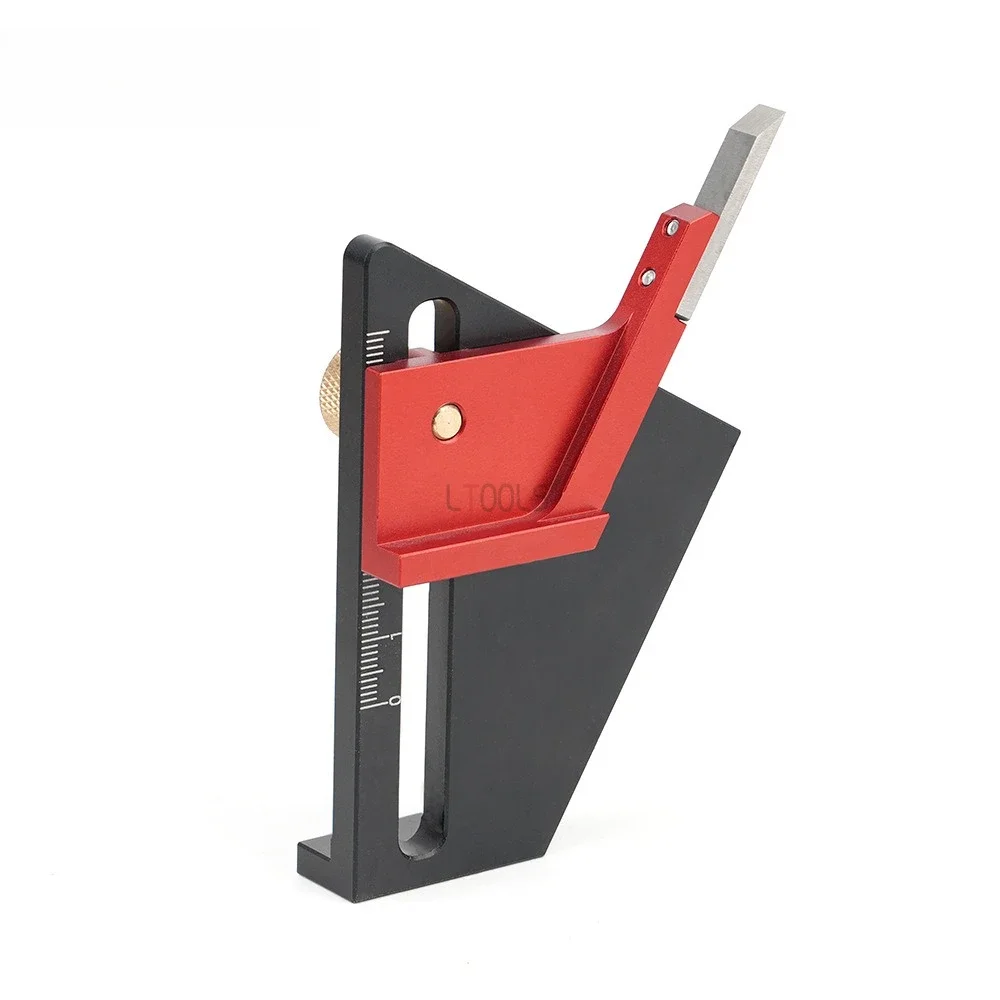 Woodworking Half-measure Center Line Gauge Tool Table Saw Tenon 1/2 Sawing Alloy Tool Solid Wood Woodworking Trimmer Adjustment