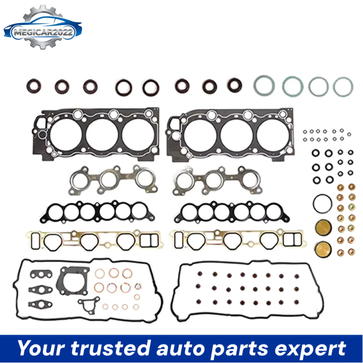 Juego de Juntas de Culata Completo para Motor 3.4 L 5VZ-FE para Toyota 4Runner Tacoma Tundra T100 3.4L V6 GAS