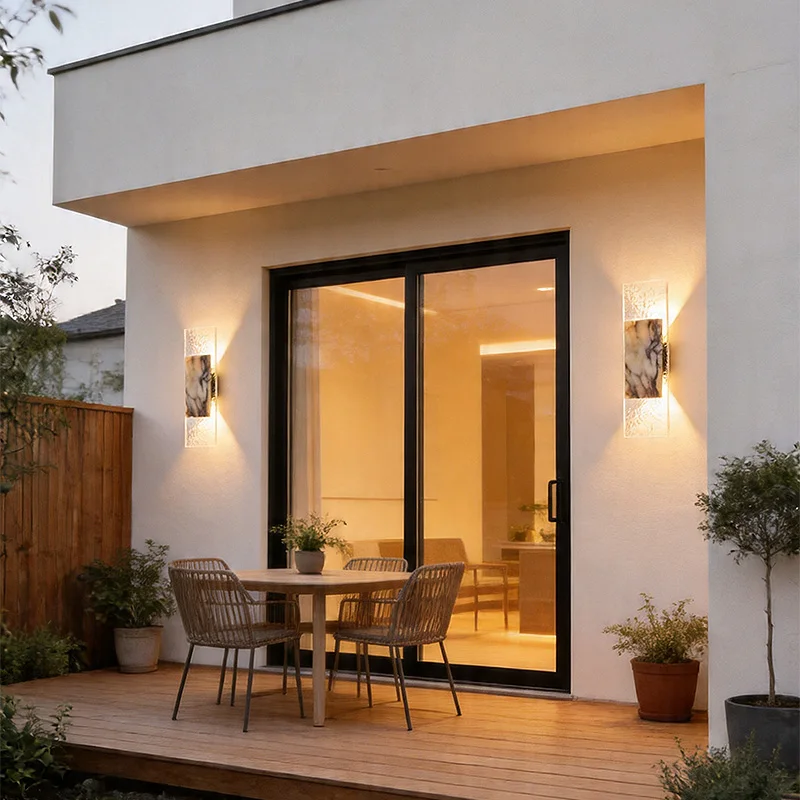 Outdoor Waterproof Wall Light Wabi Sabi Design Landscape Villa Garden Courtyard Wash Wall Exterior Ambient Lighting for Home