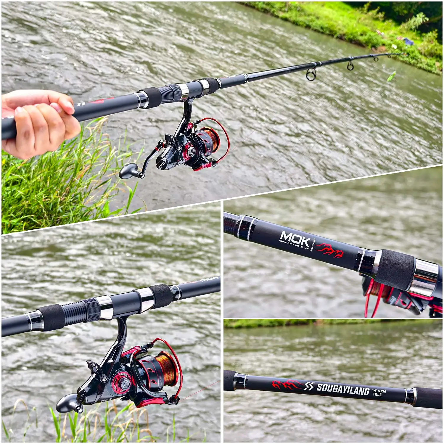 30T Carbon Fishing Rod Combo 6