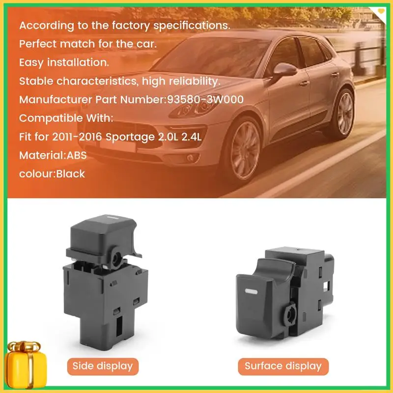 

Premium 93580-3W000 Power Window Switch Button Unit For Kia Sportage 2.0L 2.4L 2011-2016