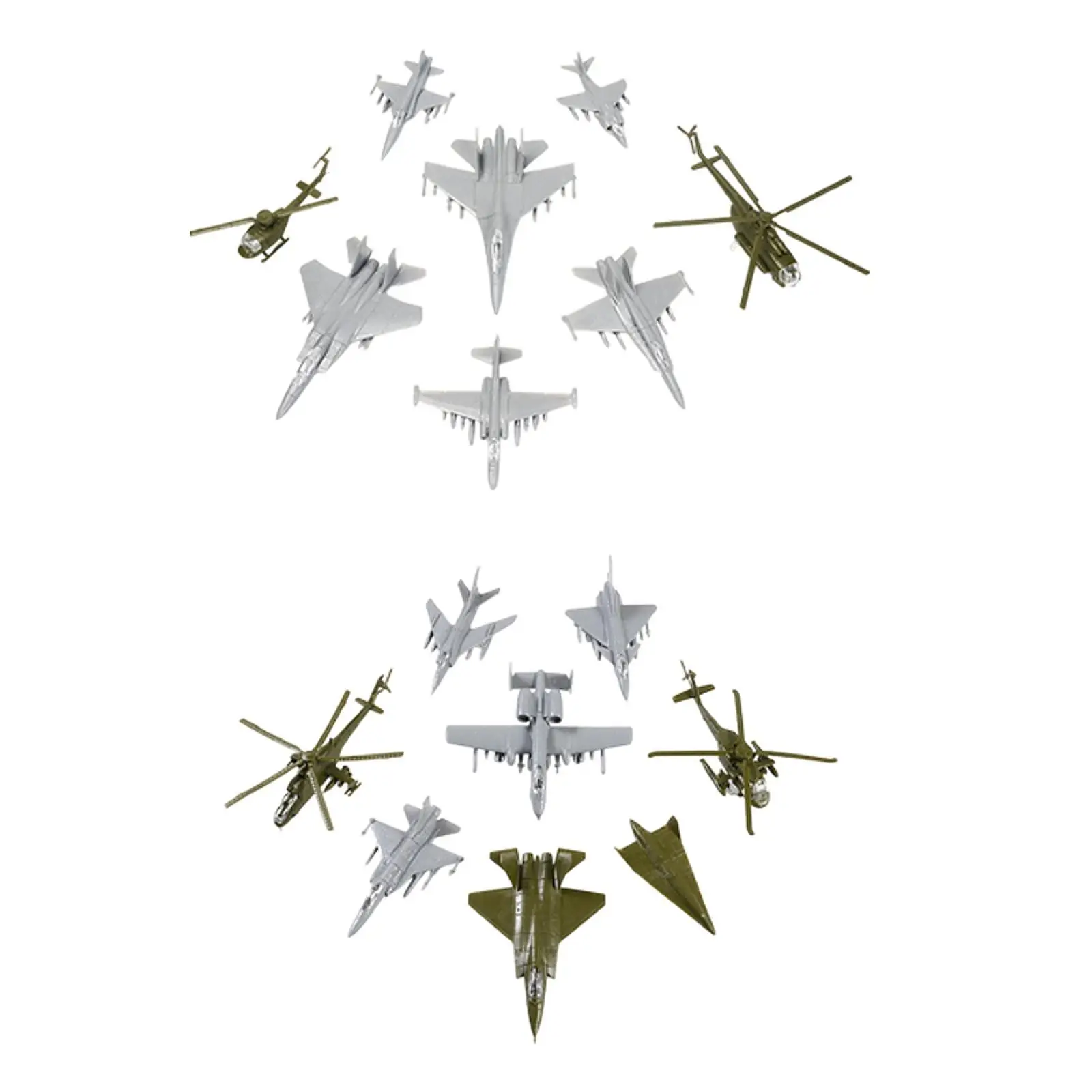 

8 Pieces Airplane Toy Small Aircraft Model Set ,Helicopter Model Collection,