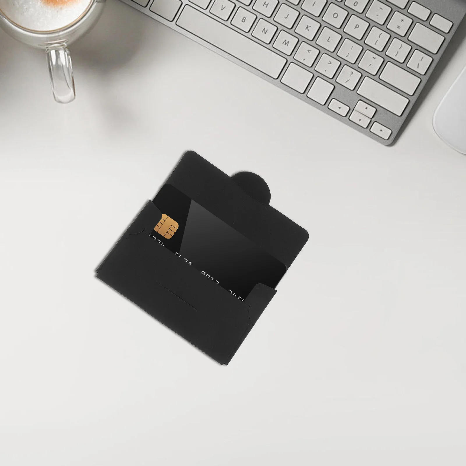 50 個の会員カードスリーブ ホテルカード用紙スリーブ ID トランジットカード名刺ホルダーミニ