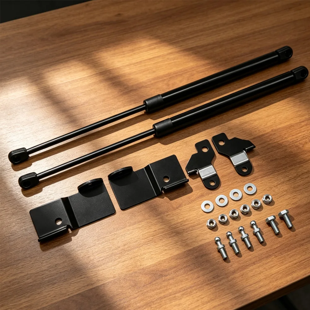For Toyota Hilux 2026 Front Bonnet Hood Lift Support Aluminum Alloy Front Hood Lift Support Strut Left and Right Car Accessories