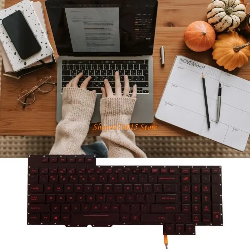 لوحة مفاتيح K1AA Red Printing Keypad US Lacklit Keypad لـ G701 G701VO GX700 GX700VO