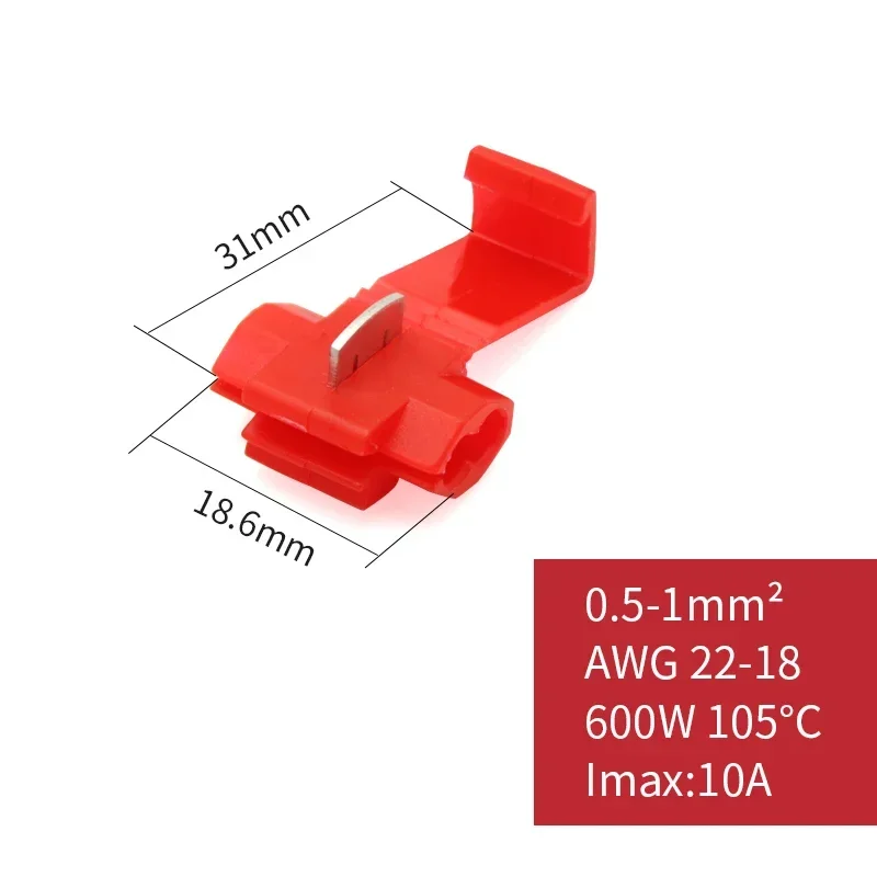 10/30/50PCS Wire Connector Does Not Damage The Cable Insulation Crimping Quick Connector Electrical Terminals