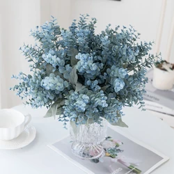 Artificial trees plastic eucalyptus wedding banquet DIY craft Christmas wreath home decoration vase cake candy box accessories