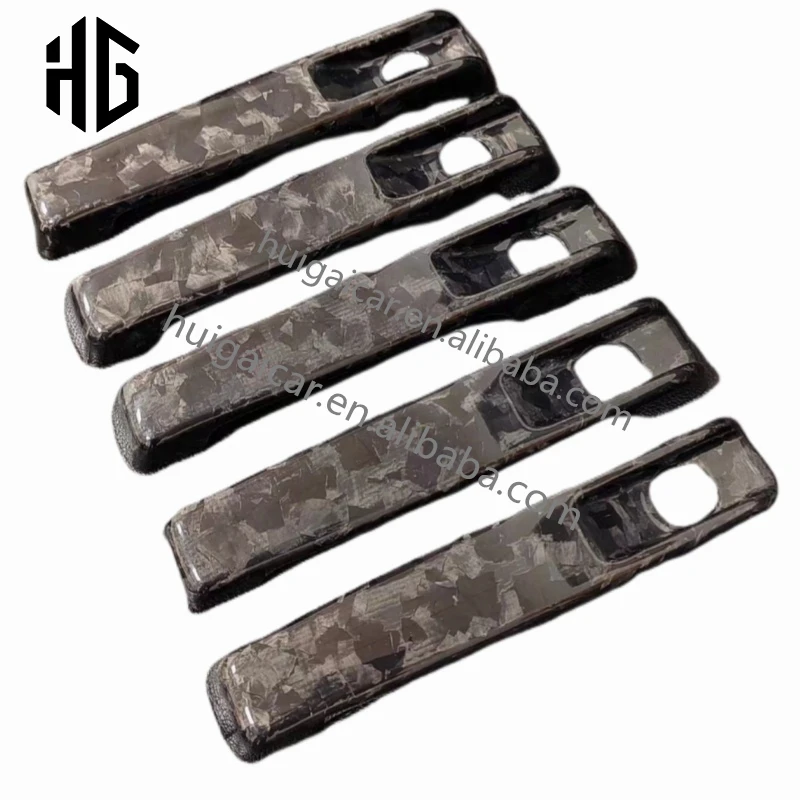 

for Mercedes Bens G Class W463A W464 AMG G63 G550 Car Door Handle Covers Gloss Carbon Fiber Interior Trims Auto Parts