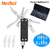 NexTool 10 In 1 Pocket Multitool E1 Folding Knife Scissors Plier Saw Outdoor Camping EDC Equipment Folding Multitool Hand Tools