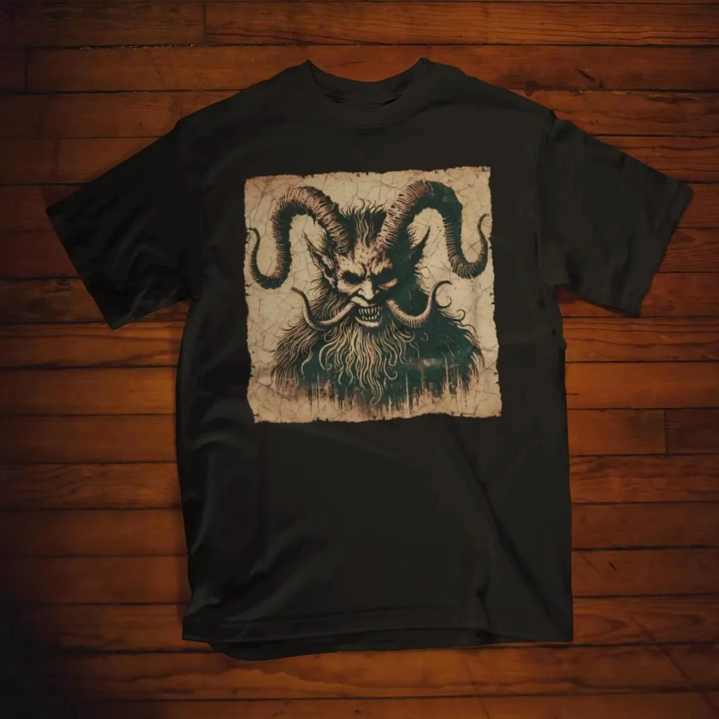

Sinister Vintage Krampus T-Shirt, Scary Christmas Unisex Tee, Holiday Horror Shirt Creepy Krampus Graphic Tee Gothic Vintage Tee