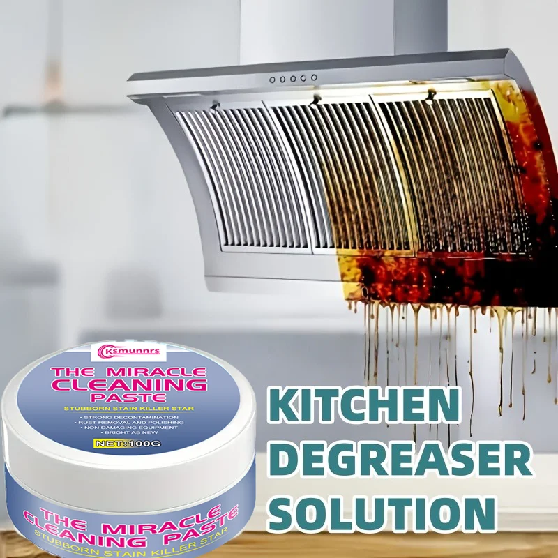 Glass stove cleaner, gas stove tempered glass degreaser, descaler for removing black stains, crystal panel corrosion whitening p