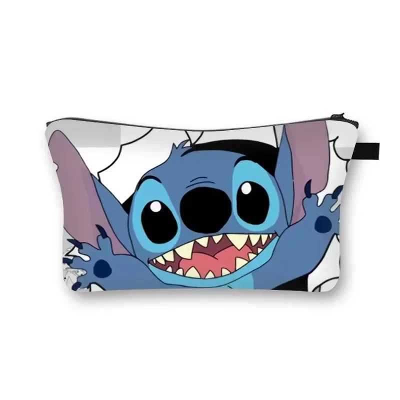 Nueva bolsa de cosméticos Disney Stitch, estuche de lápices Kawaii de gran capacidad, bolsas de almacenamiento impermeables de dibujos animados, estuches de aseo portátiles, regalos