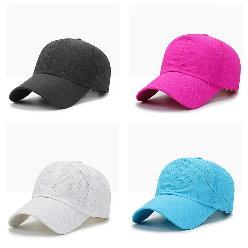 Unisex Sporty 100% Polyester Golf Cap Dad Hat Breathable Mesh with Quick Dry Nylon Casual Baseball Cap for Outdoor Adventure