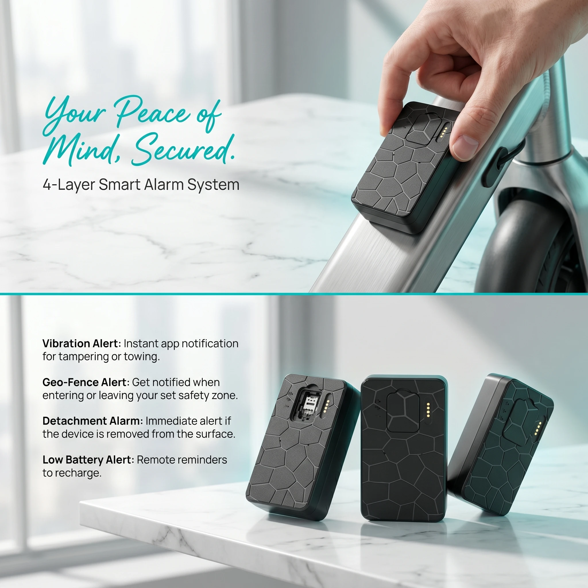 4G Mini GPS Tracking Device with 3000mAh Battery Magnetic Anti-Theft Vehicle Logger Real-Time Location Finder with Free APP
