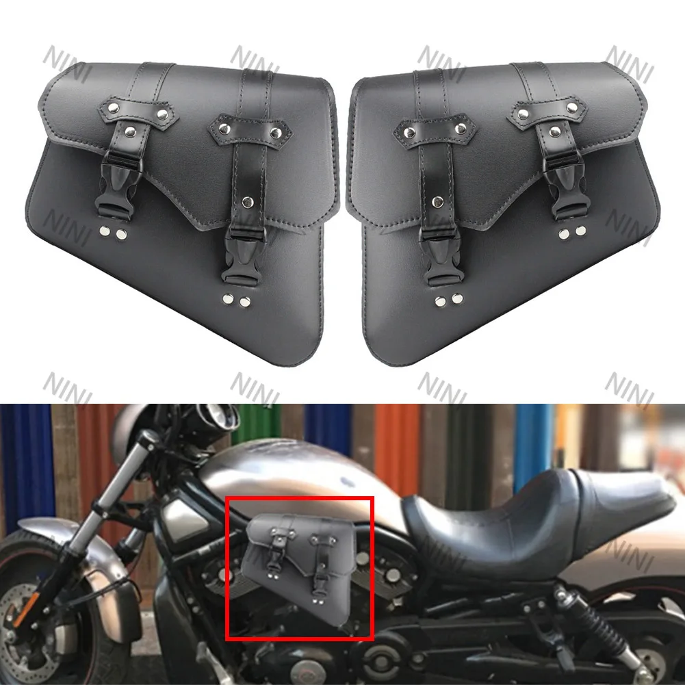 

Универсальный мотоцикл для Harley-Davidson Sportster XL883 1200 для Honda Yamaha Kawasaki, боковые седельные сумки, левый + правый, 2 шт.