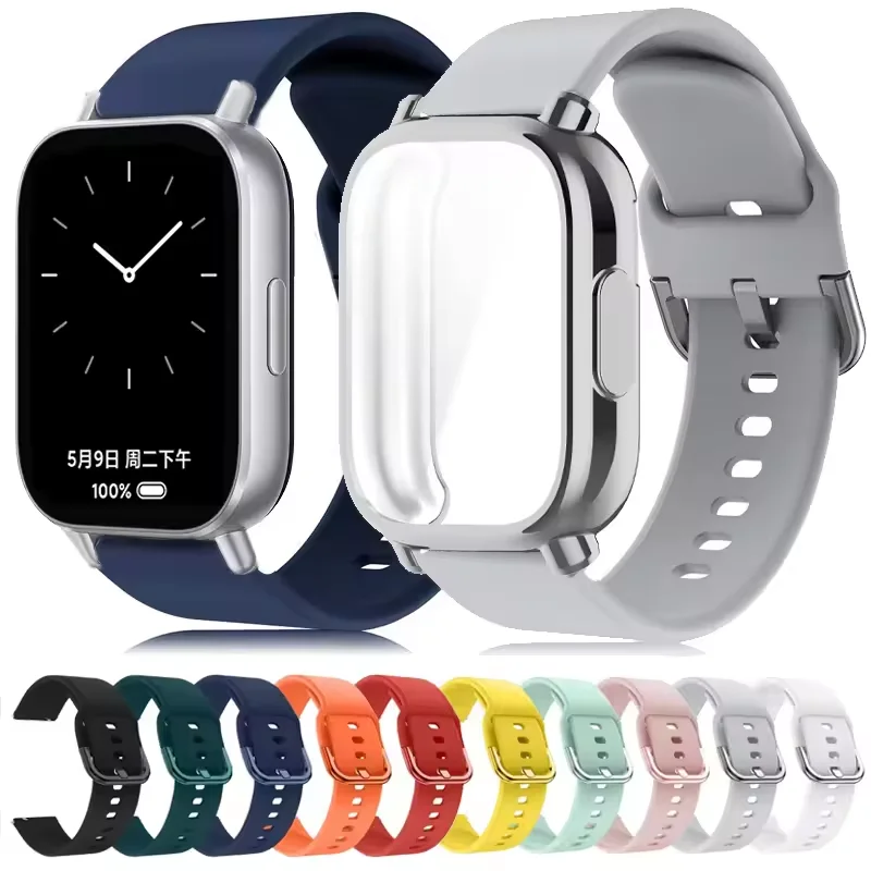 Schutzhülle + Silikonarmband für Xiaomi Redmi Watch 5 Active/5 Lite, vollständiger Bildschirm, TPU-Softshell und atmungsaktives Sportarmband