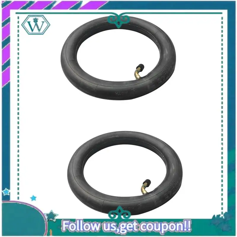 

AA92-2PCS 8-дюймовая внутренняя трубка для скутера 8X1 1/4 с изогнутым клапаном, подходит для складного велосипеда, детали трубки для электрического/газового скутера, аксессуары