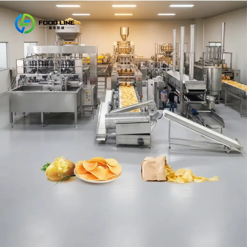Customized High Quality French Fries Potato Chips Production Line for Sale Fully Automatic Potato Chips Production Line