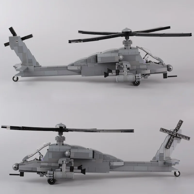 Figurines de soldats de l'armée américaine, blocs de construction, modèle de chasseur, AH-64, avion militaire moderne, véhicule Hummer, voiture, jouets en brique MOC pour garçon