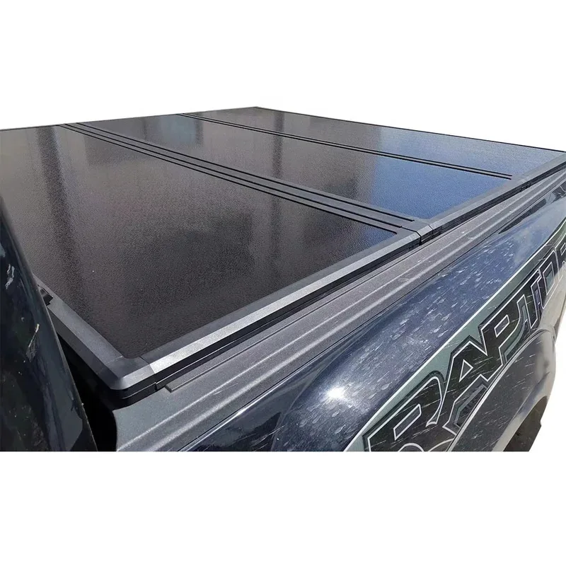 

High Quality Aluminum Auto Accessories Pickup Hard Tri Fold Truck Bed Lid Tonneau Cover For Dodge Ram 1500 2
