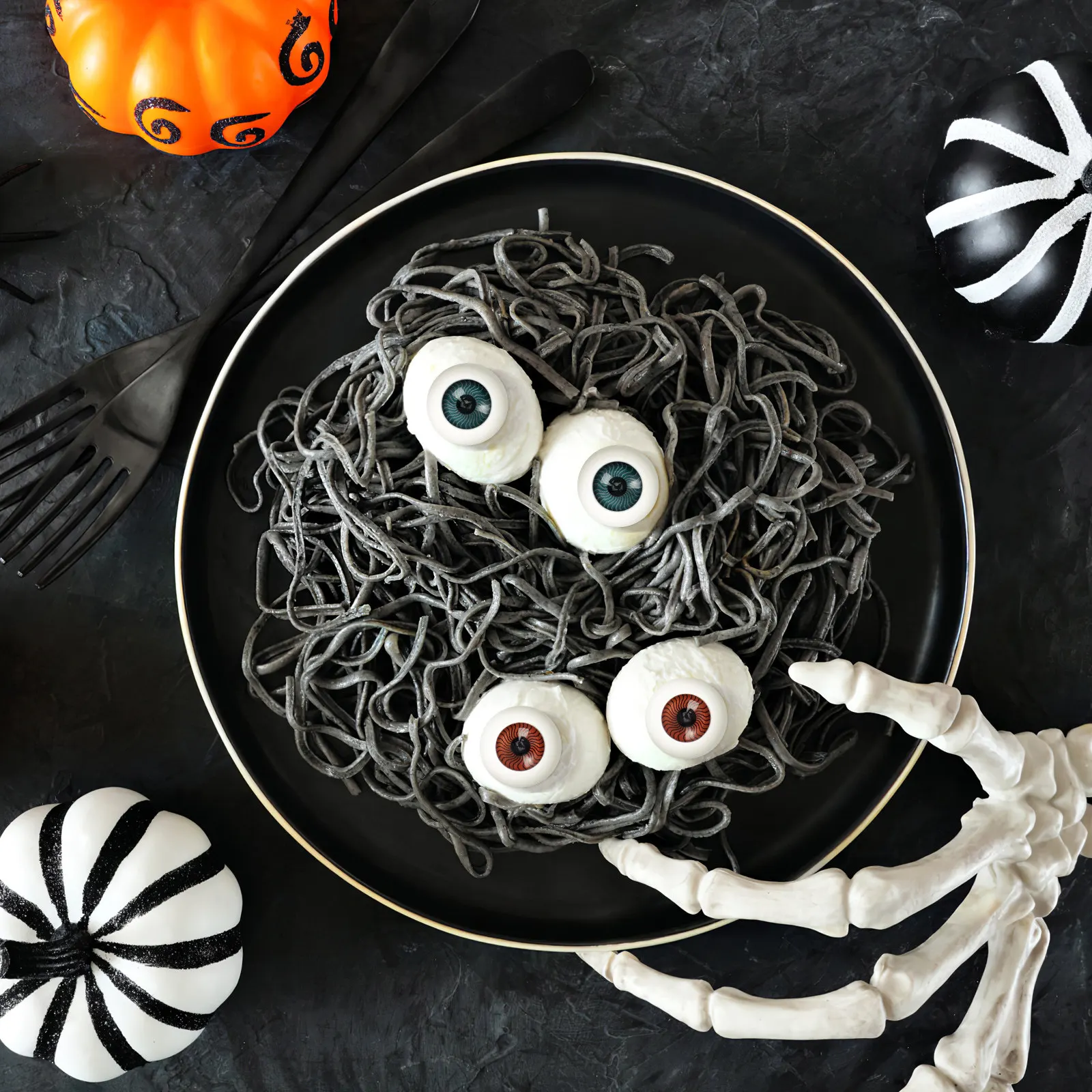 

8Pcs Hollow Eyeball Plastic Halloween Eyeballs Mask Party Props Scary Horror Decorations Fake Eye Balls Costume