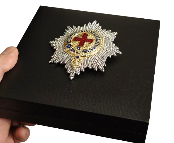 The Most Noble Order Of The Garter Knighthood Breast Badge Reproduction with Case