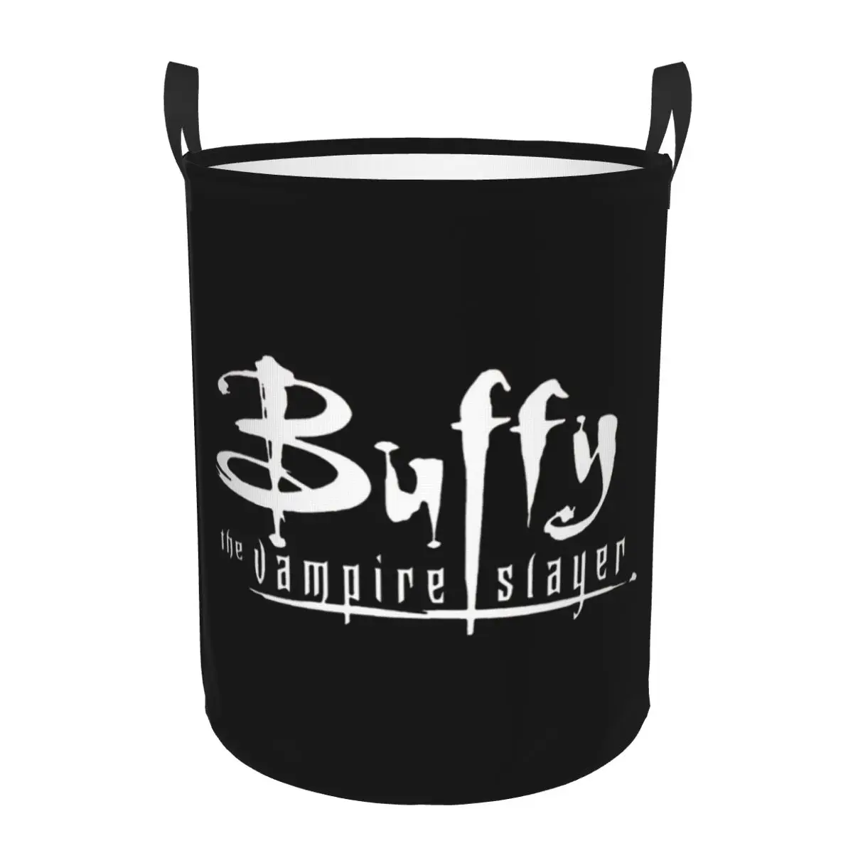 Buffy The Vampires Slayer Laundry Basket Foldable Supernatural TV Show Clothes Toy Hamper Storage Bin for Kids Nursery