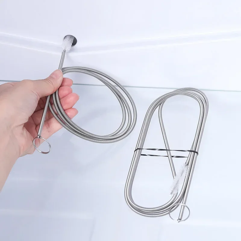 1 Pcs New 1.5M Fridge Drain Cleaner Set Drain Hole Dredging Stick Wash Brush Suction Syringe Hose Refrigerator Maintenance Tool