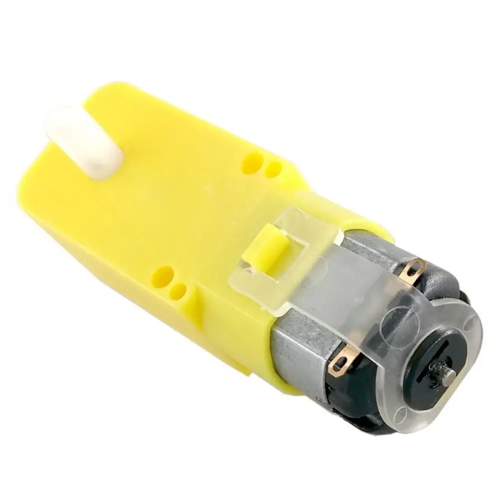 

Sturdy and Durable 3-6V DC Electric Motor Yellow Plastic TT Motor Tire Wheel 1:48 Magnetic Dual Shaft Gear Motor DIY