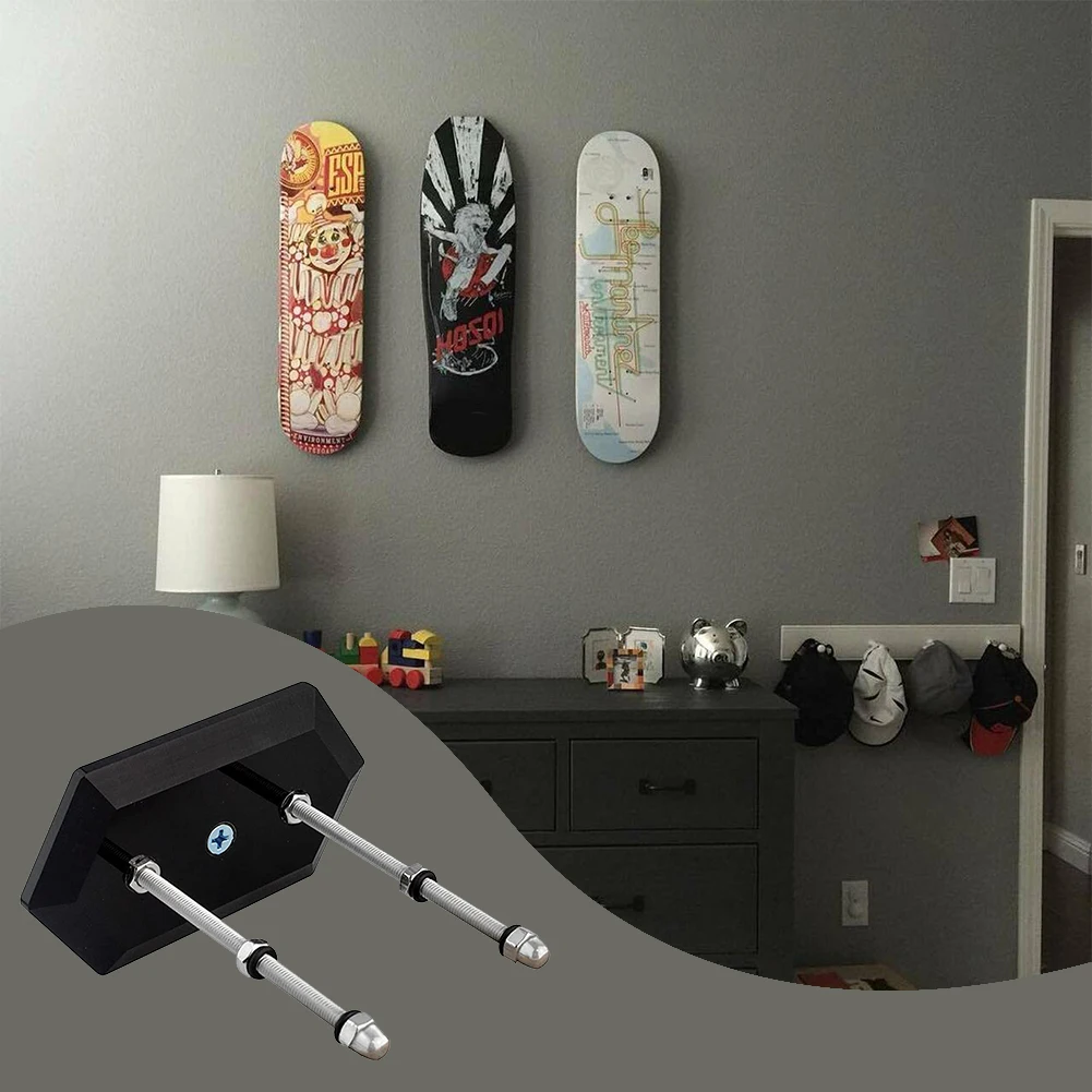 Skateboard Display Rack Skateboard Storage Holder Skateboard Holder Bracket Wall Mounting Deck Rack for Display and Storage