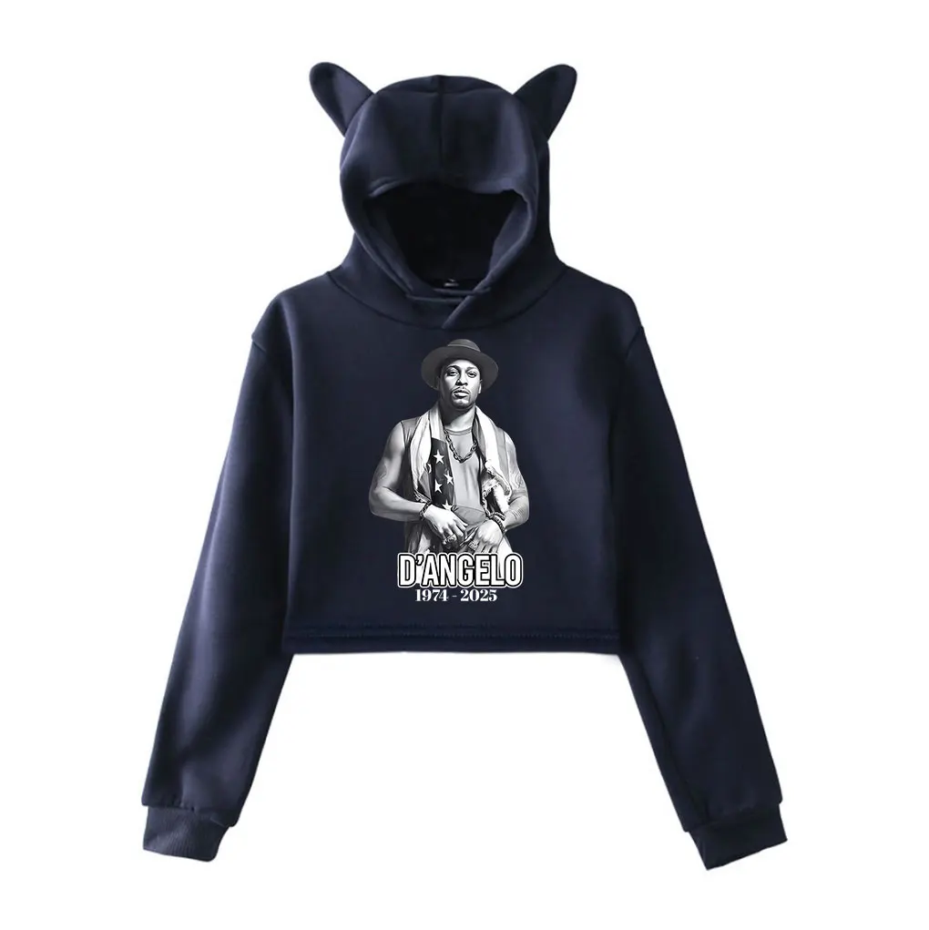 

D'Angelo Memories hooded Brown Sugar sweatshirt Neo Soul merch kawaii cat ear men/women sweatshirt Music Lovers R&B pullovers