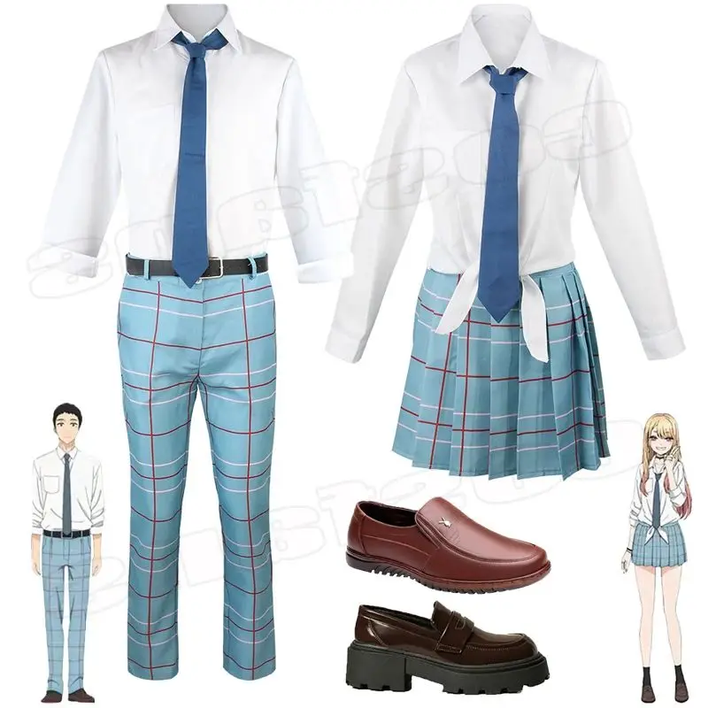 Anime Marin Kitagawa Cosplay Costume My Dress-Up Darling School Uniform Skirt Outfits Wakana Gojo Halloween Carnival Suits Gifts