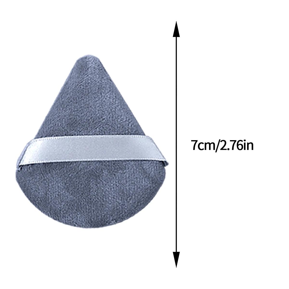 Esponja triangular de esponja suave, herramienta de maquillaje profesional, seca y húmeda, doble propósito, 6 uds.