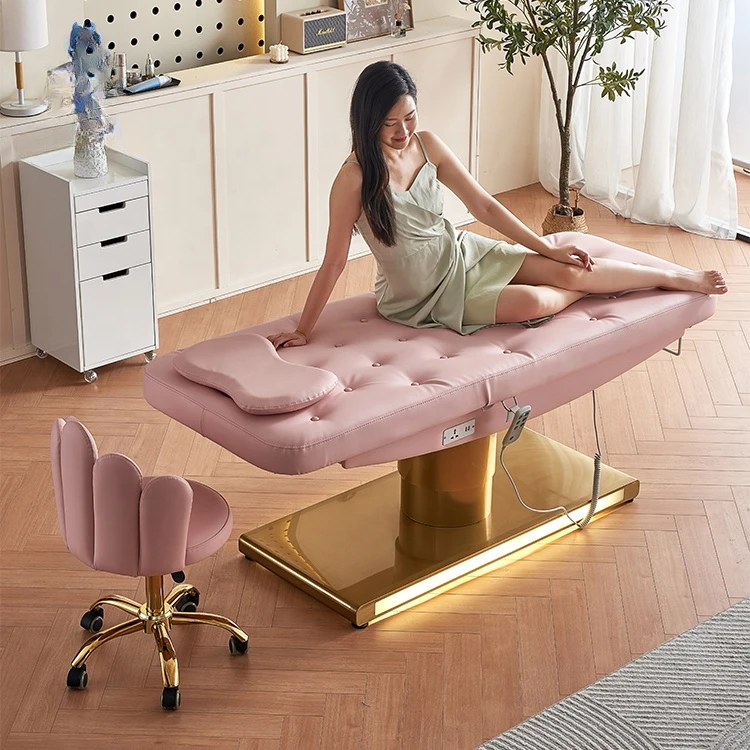 Custom 3 motors electric massage table Beauty Salon Spa Lash Beauty Facial Bed