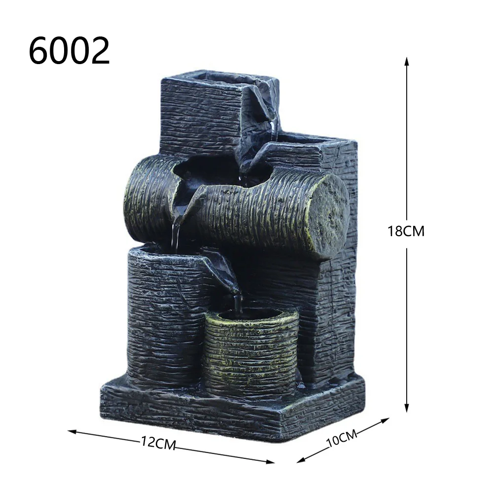 Water Fountains Indoor Waterfall Mini Fountain for Bedroom Living Room Decor 5-tier Relaxing Set