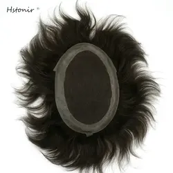 Hstonir peruka koronkowa Protese Capilar Masculina peruka sztuka mężczyźni włosy indyjskie Remy Hair System wymiany Australia Hairpiece H036