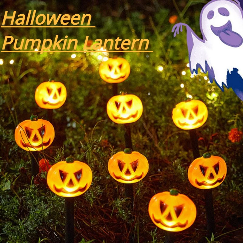 

Halloween Jack-o-lantern Solar Energy Charge Lamp Outdoor Waterproof Garden Yard Landscape Decoration Light Fest Pumpkin Lamp