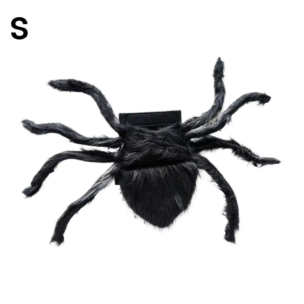 Haustier-Spinnenkostüm für Halloween, realistisches, pelziges Kostüm für Hunde und Katzen, lustiges Party-Outfit, bequeme Passform für kleine und mittelgroße Haustiere. – Detail 1
