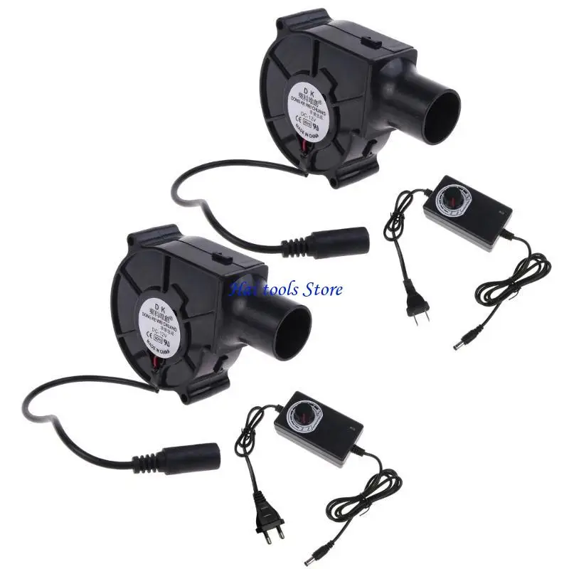 

X37E US/EU Plug BBQ Air Blower Portable BBQ Fan Air Blower Handheld Barbecue Air Fan