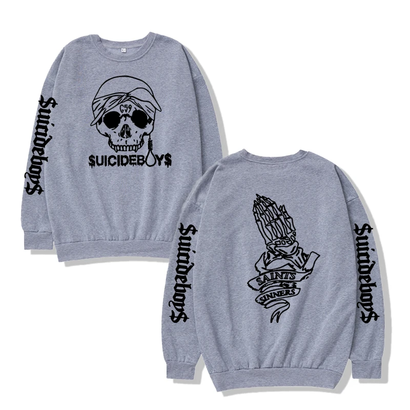 2024 Suicideboys Skull Hoodie Men Women Harajuku Pullover Street Comfort Casual Style Rapper Hip Hop Style Gift for Fan Blessing